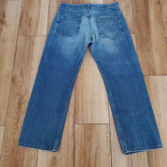 Levis Silvertab Jeans Mens *32x29 (32x30) True Straight Blue Denim Button Fly - Picture 6 of 16